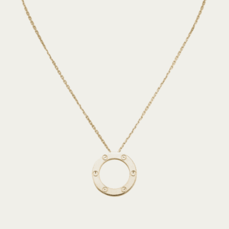 round necklace - Yellow gold