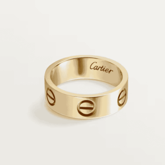 Round ring - Yellow gold