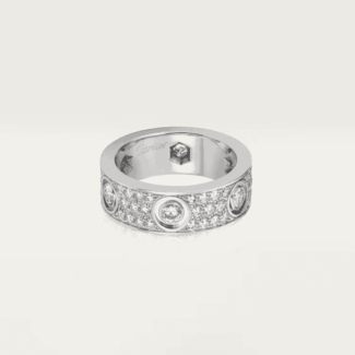 Round full diamond ring