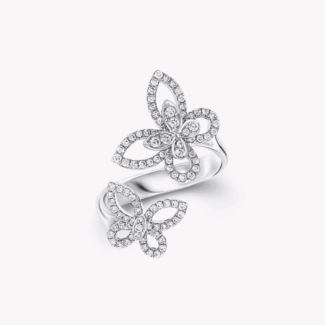 Double Butterfly Ring