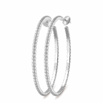 Round large earrings