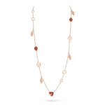 Long necklace lady bug