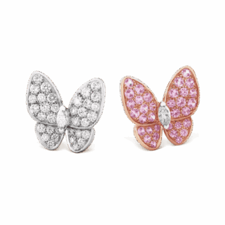 Two Butterfly earrings